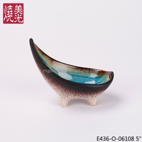 Assiette en céramique de qualité alimentaire, fabriquée à la main, durable, compatible micro-ondes et lave-vaisselle, pour la cuisine japonaise, avec glaçure craquelée