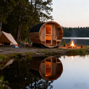 Tùy Chỉnh Phòng Tắm Hơi Pod Sang Trọng Sân Sau Phòng Tắm Hơi Viên Nang Nhà Ngoài Trời Tắm Hơi Thùng Cho Spa Cắm Trại - Product Image 3