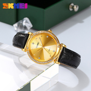 Skmei 2072 Collection Femmes Custom 30m orologio <span class=keywords><strong>da</strong></span> <span class=keywords><strong>polso</strong></span> impermeabile cinturino in pelle oem luxury Women <span class=keywords><strong>orologi</strong></span> al quarzo per donna - Product Image 2
