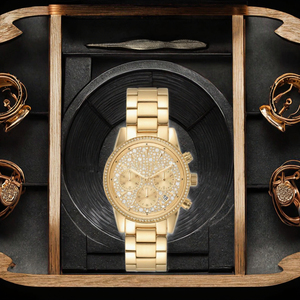 クォーツムーブメントETAレディースMラグジュアリーウォッチクリスタルダイヤルステンレス鋼ストラップ - Product Image 6