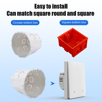 Interruptor de Pared Inteligente Tuya Premium con Control por Voz WiFi, Acceso Remoto por Aplicación, Dispositivo Inteligente para el Hogar y Hoteles, Ahorro de Energía