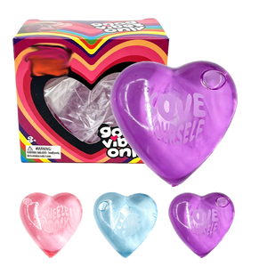 Juguete Antiestrés con Forma de Corazón, Bolas Sensoriales para Aliviar la Ansiedad con Mensajes Inspiradores - Product Image 6