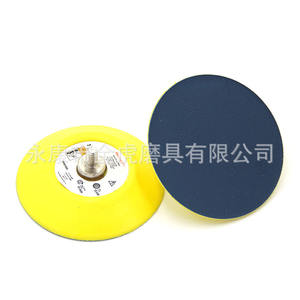 Plaque de ponçage pneumatique Sky Eagle 5 avec fixation auto-agrippante en polaire pour meuleuse - Product Image 3