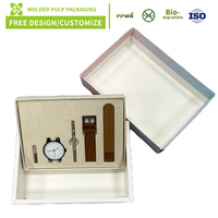 Plateau en pulpe moulée biodégradable sur mesure, boîte en pulpe de papier, insert en carton, emballage vert, solutions d'emballage durables