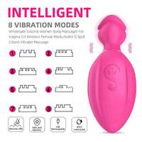 OEM 8-Gang Großhandelspreis Erwachsenen-Klitoris-Nippel-Saugspielzeug für Frauen Weiblicher Silikon-Vibrator mit Starker Saugkraft