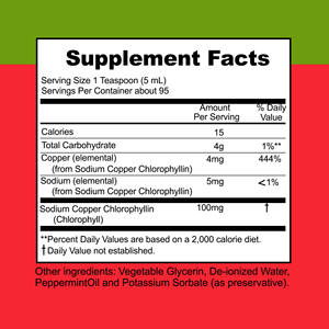 ODM OEM Clorofilina Líquida con Cobre y Sodio, Clorofilina de Cobre y Sodio, Promueve una Digestión Saludable, Energía Natural Sostenida - Product Image 2