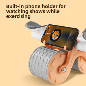 Roue d'exercice abdominale ABS à rebond automatique avec support pour les coudes pour usage domestique, équipement de fitness léger pour hommes et femmes, musculation - Product Image 3