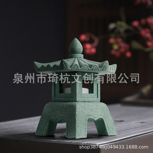Farol de Piedra Chino para Decoración de Jardín, Bonsái Iluminado, Decoración Zen para Mesa, Ceremonia del Té, Aromaterapia, Decoración del Hogar - Product Image 4