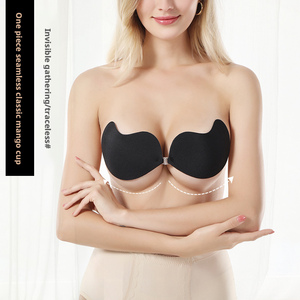Reggiseni in Cotone Sexy Traspiranti a Vita Bassa <span class=keywords><strong>con</strong></span> Effetto Push-up e <span class=keywords><strong>Adesivo</strong></span> Anti-Cedimento per Donne - Product Image 2