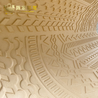 MIGLIORE Mcm Revêtement mural en pierre souple Travertin, Carreaux muraux intérieurs souples et flexibles Mcm, Motif géométrique tribal