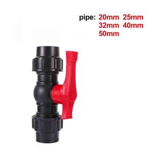 Commutateur d'angle MDPE 20mm Séparateur d'eau pour l'irrigation Vannes de commutation d'eau Connecteur droit Vanne à boisseau sphérique Connecteur rapide MDPE PE - Product Image 2