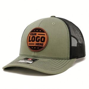 Gorra Trucker Richardson 112 Gris con Logotipo Bordado Personalizado, 6 Paneles de Malla, Cierre a Presión, para Deportes al Aire Libre y Pesca - Product Image 5