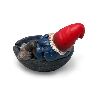 Decorativa In Resina Stoner Gnome con Giunto Posacenere Smoking Accessori - Product Image 4