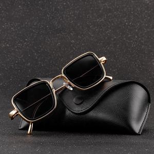 LMA 58157 Vintage Luxury Classic Brand Design Shades Man <b>Small</b> <b>Mirror</b> Thick Metal Business Square Frame Sunglasses High Quality - Product Image 2
