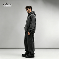 Sudadera con Capucha Unisex de Terciopelo Lavado a la Nieve 355G, Teñida en Prenda, Hombro Caído Holgado, Soporte para Impresión Digital y Bordado Personalizado