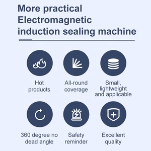 <b>Mini</b> Semi-automatic Lightweight PP PET Seal <b>Bottle</b> Aluminium Foil Lid Jar Honey Sauce Electromagnetic Induction Sealing Machine - Product Image 5