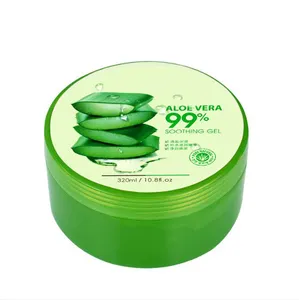 OEM/ODM Alam Aloe Vera 92% Soothing Moisture Wajah Kulit Perawatan Gel Lidah Buaya Murni Setelah Matahari Perbaikan