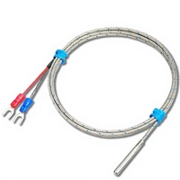 Sonde thermocouple de type K à tige polie, sonde de détection de température, capteur de température Pt100 de type broche EJT
