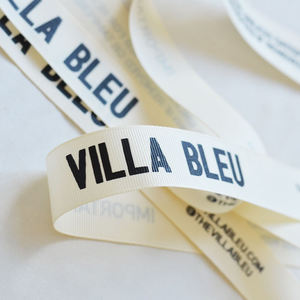 OEM Customized Brand Logo Cotton <b>Ribbon</b> Rolls Garment Printed Grosgrain Canvas <b>Silk</b> Packaging for Gifts INFFY Packaging - Product Image 4