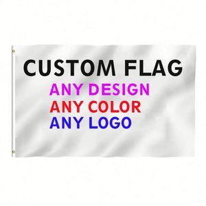 Bannière extérieure décorative, durable et portable en polyester, signalétique promotionnelle personnalisée, drapeau avec mât en bois pour la publicité - Product Image 1