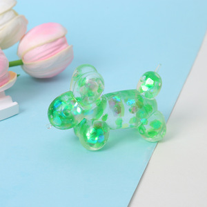 Wholesale Maltose New Design Pentagon <b>Glitter</b> Balloon Dog Squeeze Stress Relief Toy Squeeze Stress <b>Ball</b> Classic Birthday Gift - Product Image 6