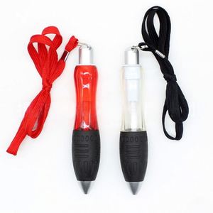 Bulk Lanyard <b>Pens</b> Custom Logo <b>Retractable</b> Ballpoint <b>Pen</b> with Non-Slip Grip for Office & School - Product Image 3
