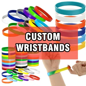Bracelets événementiels personnalisés personnalisés bracelet en silicone en caoutchouc PVC avec logo personnalisé