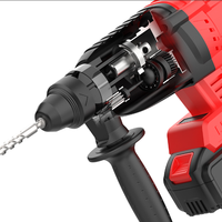 1. Marteau perforateur rotatif sans fil 21V SDS Plus 3 fonctions, rechargeable, lithium, pour percer le béton