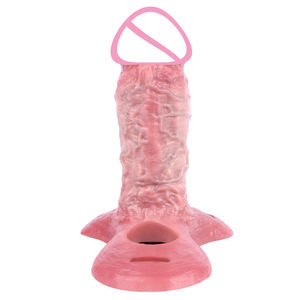 Manchon de pénis réutilisable réaliste ouvert/fermé avec anneau pénien, extenseur de pénis, dispositif de plaisir pour couple, stimulant - Product Image 3