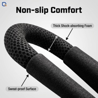 Barra de Ejercicios Power Twister, Expansor de Pecho, Fortalecedor de Muslos, Potenciador de Fuerza, en Forma de U, Ajustable, Portátil, de Acero, para Gimnasio