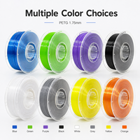 Filamen Printer 3D PETG 1kg 1.75mm 2.85mm Gulungan Plastik Vakum untuk Pencetakan FDM Suku Cadang Fungsional OEM Grosir