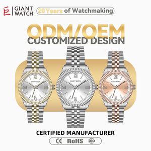 Fabricant de <span class=keywords><strong>montres</strong></span> pour hommes en acier inoxydable de luxe, étiquette privée OEM ODM, logo personnalisé, faible MOQ - Product Image 1