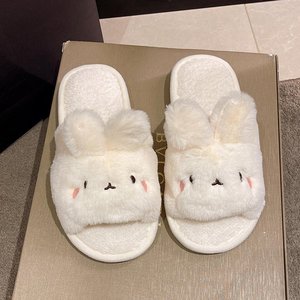 Wholesale New Features TPR Sole Cartoon Slippers Plush Lining Flat Sole Fashion slippers With Wholesale High Quality - Product Image 5