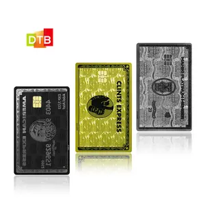 カスタマイズされたレーザーカットメタル磁気ストライプメンバーシップ支払いカードAmexデュアルインターフェースメタルビザクレジットカード