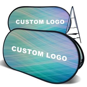 Portable Custom Exhibition Golf Oval Popup Banner Pop up a <b>Frame</b> Banner - Product Image 6