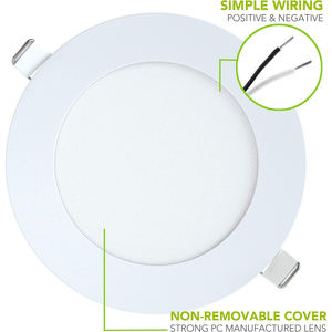 Vente en gros de lampes LED encastrées rondes ultra-minces 3w 6w 9w 12w 18w 24w, luminaires de plafond 225mm - Product Image 3