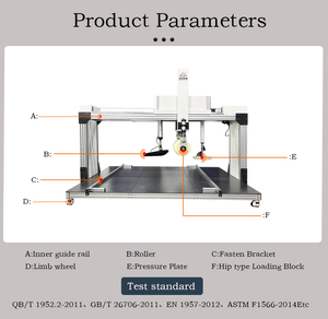 Équipement de <span class=keywords><strong>test</strong></span> conforme à la norme ASTM F1566, testeur de durabilité et de fermeté des <span class=keywords><strong>matelas</strong></span>, rouleau pour <span class=keywords><strong>matelas</strong></span> &amp;   Testeur de durabilité - Product Image 5