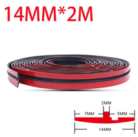 Bande d'étanchéité universelle en mousse EPDM en forme de T pour voiture, auto-adhésive, pour coupe/soudure, isolation phonique
