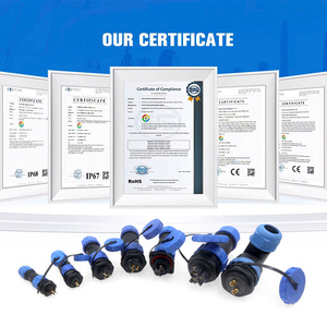 2 3 4 5 pin Nữ kết nối không thấm nước điện-Cắm/ổ cắm, vách ngăn & solderable (IP68) - Product Image 6