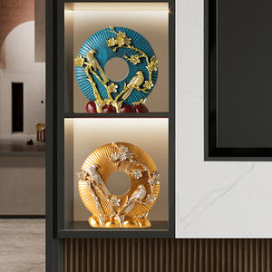 Adornos de Resina Artesanales con Motivos Florales <span class=keywords><strong>y</strong></span> de Aves, Amuletos de la <span class=keywords><strong>Paz</strong></span>, Decoración para el Hogar, Sala de Estar, Estantería, Oficina, Hechos a Mano - Product Image 4