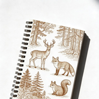 Carnet à spirales personnalisé à feuilles mobiles, journal relié à couverture rigide avec pages lignées, planificateur 2025, couverture vierge en PP pour sublimation