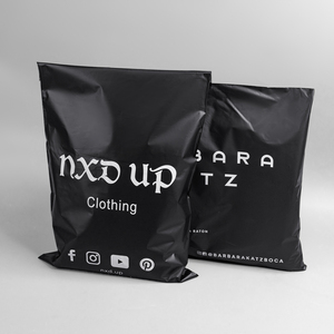Biodegradable Matte Black Poly Mailer Clothing Packaging Mailing Bag Customized Logo Plastic Shipping Bags for Small Business - Product Image 6