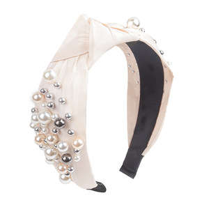 Hua Liyu – bandeau en perles rose avec perles et nœuds, coiffe pour femmes, accessoire de mode - Product Image 4