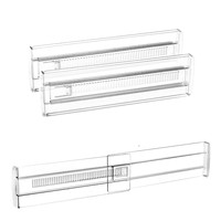Separadores de Cajones Ajustables de Plástico, Divisores Expandibles para Armarios, Organizador de Cajones de Cocina, Separador para Almacenamiento en el Hogar