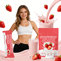 Batido de Proteína Personalizado con Sabor a Fresa, Supresor del Apetito, Quema Grasa, Asegura la Nutrición, Batido de Leche en Polvo para Adelgazar
