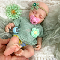 Poupée Reborn en Silicone de 30 cm, Corps Pulpeux, Cheveux Transplantés, Poupée Compagnon pour Enfants