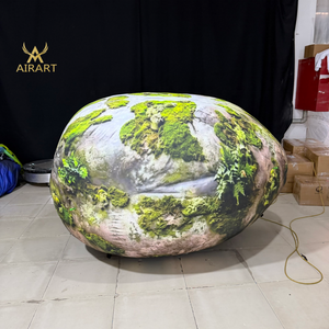 Forest-themed Park Featuring Natural Atmosphere, Immersive Scene Simulated Inflatable <strong>Moss</strong> and Stone Cobblestone Balloon - Product Image 6