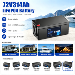 Pack de batteries solaires au lithium-ion ADF 72V 314Ah, packs de batteries Lifepo4 100ah 200ah 300ah 400ah 12.8V 6ah 8ah 9ah 12ah 16ah 100ah - Product Image 2