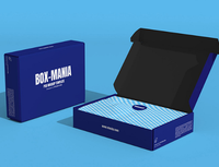 Boîte d'expédition en carton ondulé personnalisée pour e-commerce, imprimée sur mesure, recyclable, format avion
