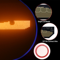 Lumière LED USB Demon Eye pour rétroviseur de voiture, clignotement dynamique, lampe œil maléfique, accessoires d'éclairage décoratifs pour voiture